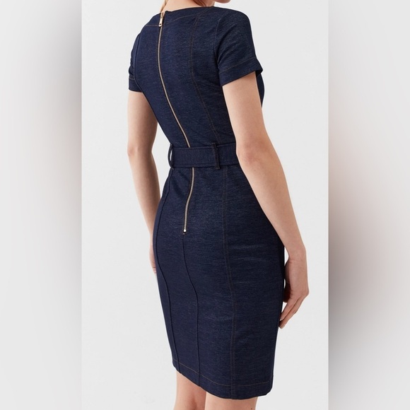 Guess Day Dress Dark Blue Bodycon #6927 - Picture 5 of 7